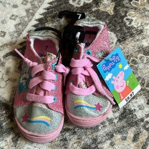 NWT Peppa Pig Sparkly Toddler Shoes